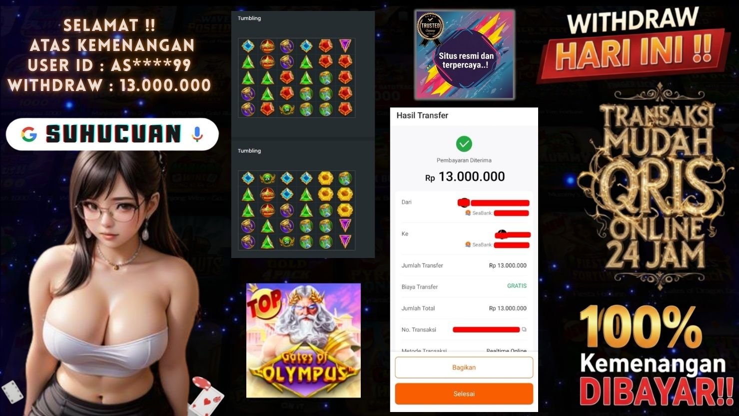 SUHUCUAN JACKPOT SLOT GATES OF OLYMPUS